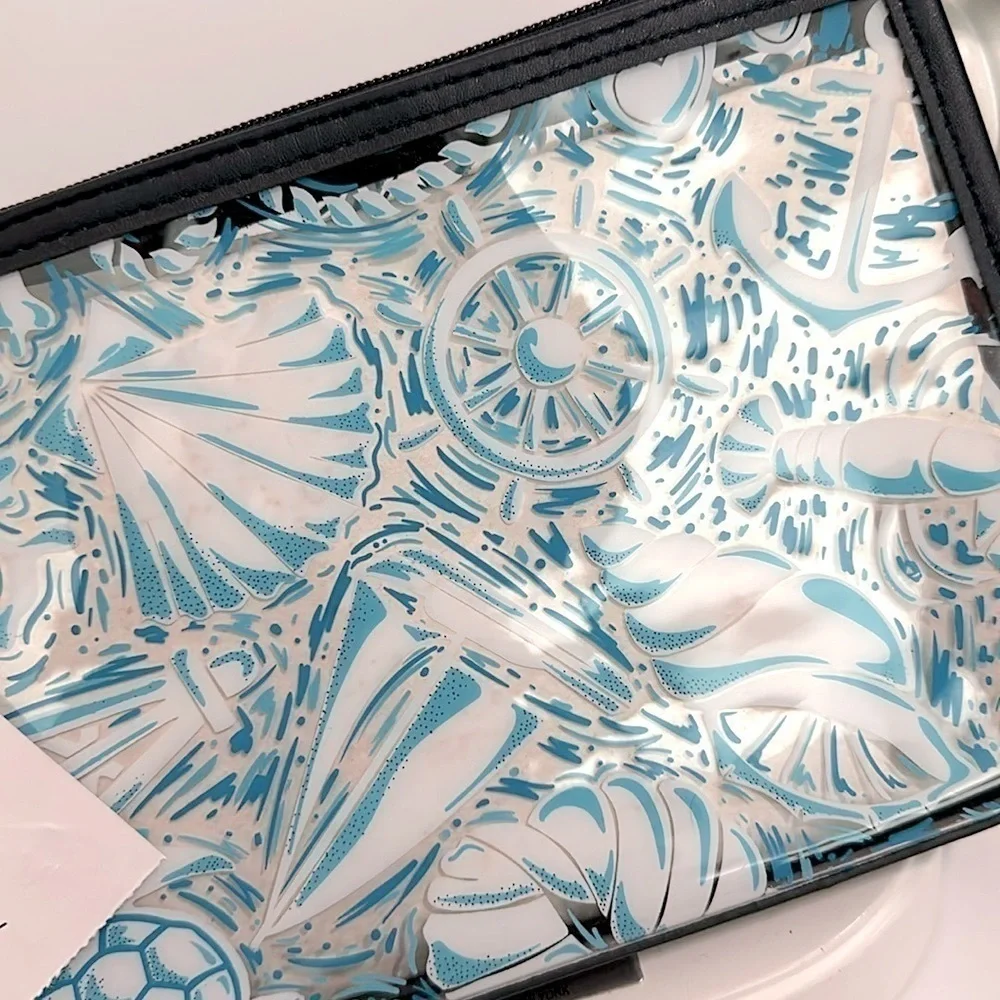 Vera Bradley clear Vinyl Wristlet BEACH- NWT